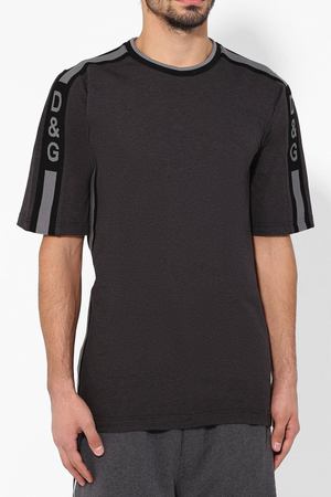 Хлопковая футболка с декоративной отделкой Dolce & Gabbana Dolce & Gabbana G8JF3T/FU7EQ