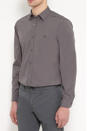 Хлопковая рубашка с воротником кент Burberry Burberry 3991161