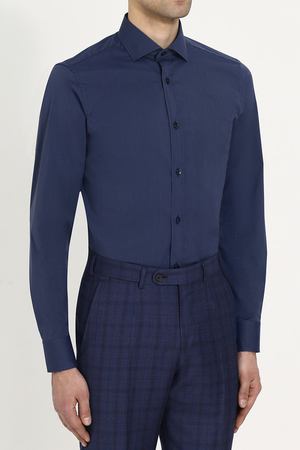 Хлопковая сорочка с воротником кент Z Zegna Z Zegna 305379/9DFEDI