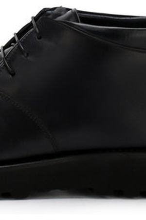 Кожаные ботинки на шнуровке с внутренней меховой отделкой W.Gibbs W.Gibbs 0877001/BABY DAFAR