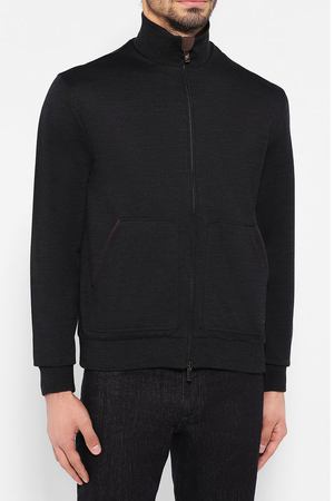 Кардиган из смеси шерсти и шелка на молнии с воротником-стойкой Ermenegildo Zegna Ermenegildo Zegna UR552/809R вариант 3