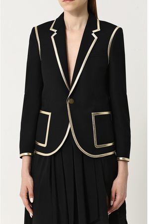 Шерстяной жакет с контрастной отделкой Saint Laurent Saint Laurent 515627/Y221W