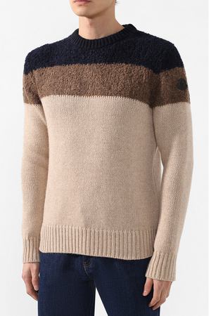 Шерстяной свитер с принтом Moncler Moncler D2-091-90307-00-999CW купить с доставкой