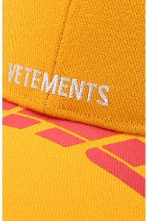 Хлопковая бейсболка Vetements Vetements WSS18DHL13 купить с доставкой