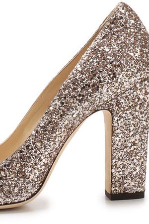 Туфли Bille 100 с глиттером на устойчивом каблуке Jimmy Choo Jimmy Choo BILLIE 100/SA0 вариант 2 купить с доставкой