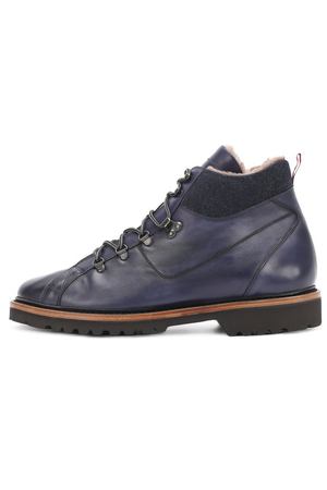 Кожаные ботинки на шнуровке Kiton Kiton USSSTMZN00252 вариант 6