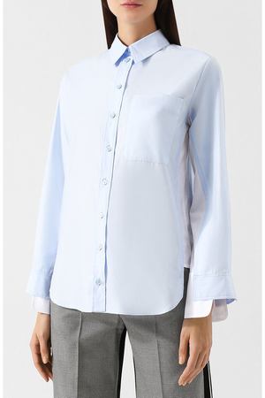 Хлопковая блуза с накладным карманом Stella McCartney Stella McCartney 541460/SJA01 купить с доставкой