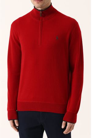 Кашемировый джемпер с воротником-стойкой на молнии Polo Ralph Lauren Polo Ralph Lauren 710680464 купить с доставкой