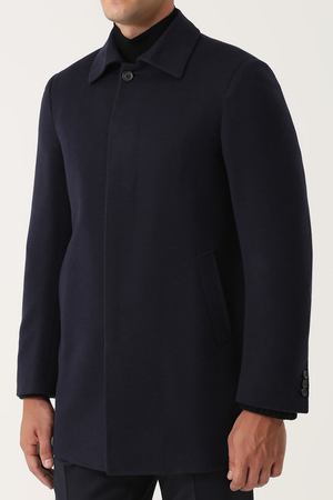Укороченное пальто из смеси шерсти и кашемира с шелком Brioni Brioni R0L0/06AAA купить с доставкой