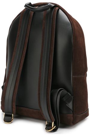 Замшевый рюкзак Buckley с внешним карманом на молнии Tom Ford Tom Ford H0250T-CP6