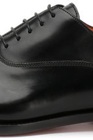 Кожаные оксфорды на шнуровке Santoni Santoni MCWI06435RB1I0BRN01 вариант 2