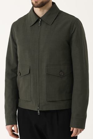 Куртка из смеси льна и хлопка на молнии Brioni Brioni SLPL0L/P7149 купить с доставкой