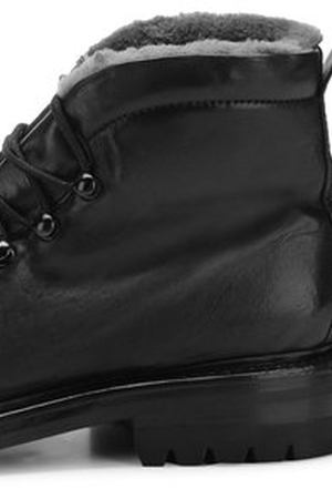Кожаные ботинки на шнуровке с внутренней меховой отделкой Officine Creative Officine Creative EXETER/009 купить с доставкой