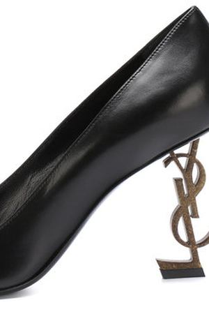 Кожаные туфли Opyum на фигурной шпильке Saint Laurent Saint Laurent 484160/AKPTT купить с доставкой
