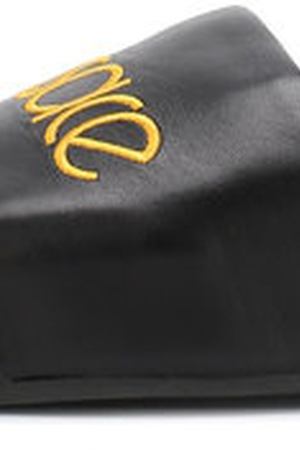 Кожаные шлепанцы с логотипом бренда Versace Versace DSR608C/DNA5PR вариант 2 купить с доставкой