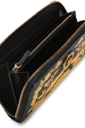 Кожаный кошелек с принтом на молнии Versace Versace DPDG326/DV2BAR
