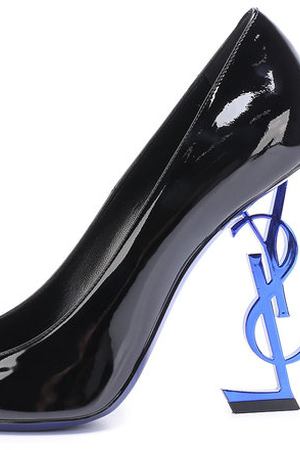 Лаковые туфли Opyum на фигурной шпильке Saint Laurent Saint Laurent 472011/D6CGG купить с доставкой