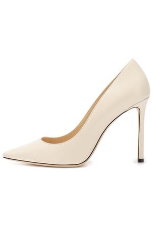 Кожаные туфли Romy 100 на шпильке Jimmy Choo Jimmy Choo R0MY 100/KID