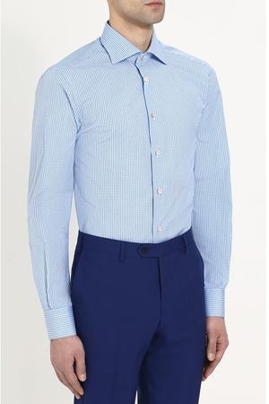 Хлопковая рубашка с воротником кент Kiton Kiton UCIH0636809000 вариант 3