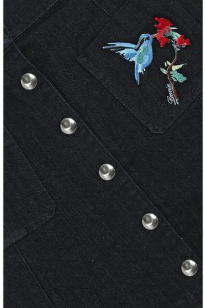Джинсовая юбка А-силуэта с вышивкой Lanvin Lanvin 4I7580/IX490/10-14 купить с доставкой