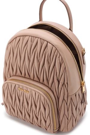 Рюкзак из кожи Miu Miu Miu Miu 5BZ022-N88-F0770-OOO