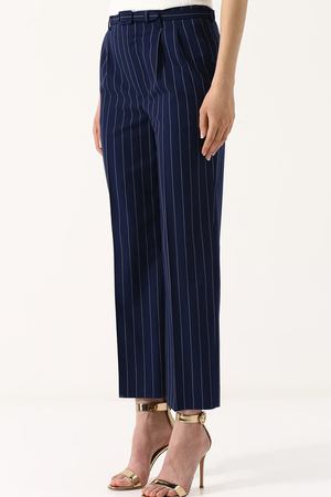 Укороченные шерстяные брюки в полоску Ralph Lauren Ralph Lauren 290708629 купить с доставкой