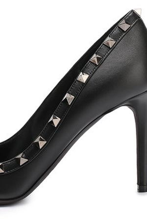 Кожаные туфли Valentino Garavani Rockstud на шпильке Valentino Valentino NW2S0A04/V0G купить с доставкой