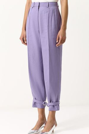 Зауженные однотонные брюки из льна Hillier Bartley Hillier Bartley TR 001 F15 LINEN