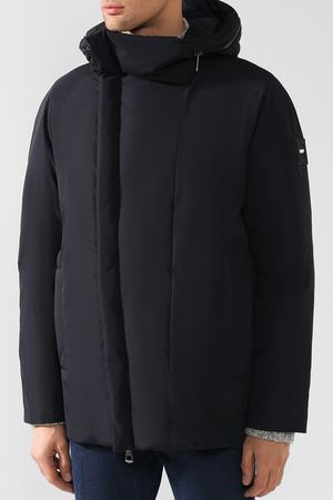 Пуховая куртка на косой молнии с капюшоном Odri ODRI 18220201 купить с доставкой