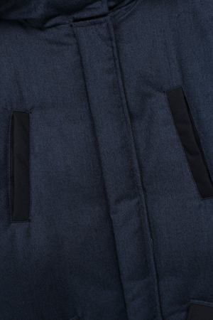 Шерстяная куртка с меховой отделкой на капюшоне Yves Salomon Enfant Yves Salomon 9WEM024XXD0XW/8-12 купить с доставкой