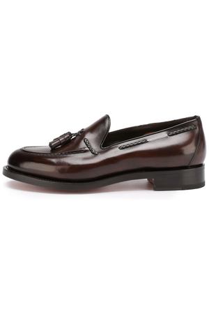 Кожаные лоферы с кисточками Santoni Santoni MCHI12880MD1HVVDT50