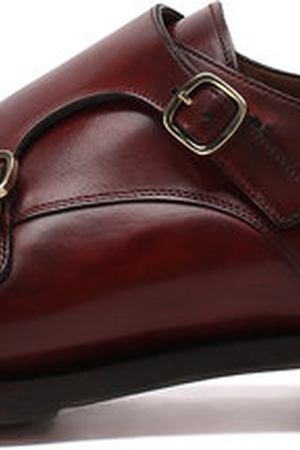 Кожаные монки с двумя пряжками Santoni Santoni MCC016036MD1HVVDR38