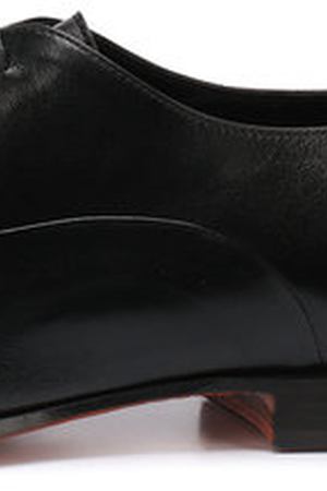 Кожаные оксфорды на шнуровке Santoni Santoni WURV56525BA3SLE0N01