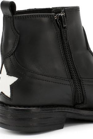 Кожаные ботинки с прострочкой и отделкой в виде звезд Simonetta Simonetta 50964/28-35