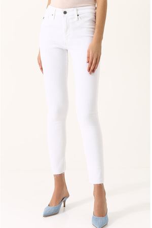 Укороченные однотонные джинсы-скинни Ag AG Jeans SSW1777-RH/WHT купить с доставкой