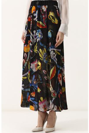 Шелковая юбка-макси с цветочным принтом Giorgio Armani Giorgio Armani WAN11T/WA703 купить с доставкой