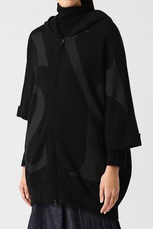 Хлопковый кардиган на молнии с капюшоном Yohji Yamamoto Yohji Yamamoto YI-T19-676 вариант 2