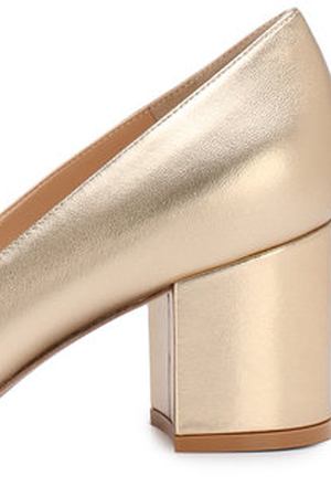 Туфли Gilda из металлизированной кожи на устойчивом каблуке Gianvito Rossi Gianvito Rossi G21309.60RIC.NPSMEK0