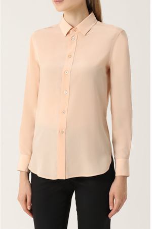 Шелковая блуза прямого кроя Saint Laurent Saint Laurent 395733/Y100W купить с доставкой