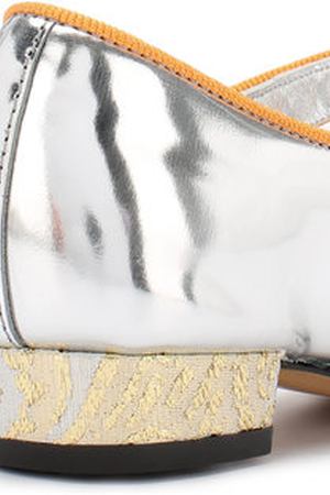 Кожаные туфли с принтом и кристаллами Dolce & Gabbana Dolce & Gabbana 0132/D10645/AM942/19-28 вариант 2