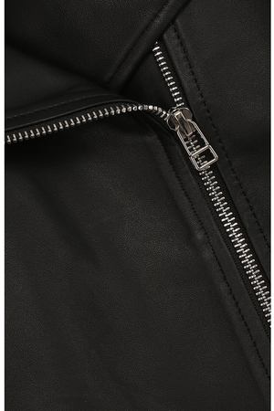Укороченная кожаная куртка с косой молнией Yves Salomon Enfant Yves Salomon 8EEV200XXAPSY/14