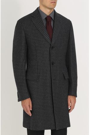 Однобортное кашемировое пальто с отложным воротником Brioni Brioni R0QN/06395