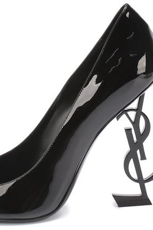 Лаковые туфли Opyum на фигурной шпильке Saint Laurent Saint Laurent 472011/D6CVV купить с доставкой