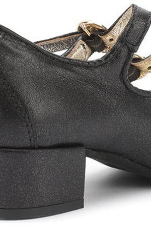 Туфли с металлизированной отделкой на ремешках Monnalisa Monnalisa 870000 купить с доставкой