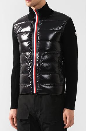 Шерстяной кардиган на молнии с воротником-стойкой Moncler Moncler D2-091-94166-00-9699Z вариант 2