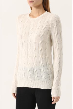 Кашемировый пуловер фактурной вязки Ralph Lauren Ralph Lauren 290615209 вариант 3 купить с доставкой
