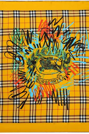 Шелковый платок с принтом Burberry Burberry 4075204
