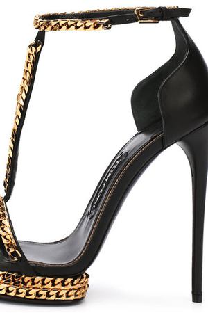 Кожаные босоножки Chain на шпильке Tom Ford Tom Ford 118W2188T-SS0 вариант 2