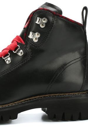 Кожаные ботинки на шнуровке Dsquared2 Dsquared2 ABM0018 12900001 купить с доставкой