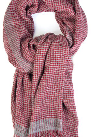 Кашемировый шарф BRUNELLO CUCINELLI Brunello Cucinelli MSC5930R Серый Красный купить с доставкой